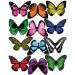 Cakeshop 12 x PRE-CUT Assorted Colour Edible Butterfly Cake Toppers