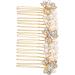 Beaupretty Accessories alloy rhinestone hair comb wedding hair accessories for brides wedding bride hair comb hair accessories for wedding golden wedding hair comb rhinestones crystal Comb - Buy Online on GoSupps.com