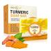 Organic TURMERIC Soap Bar | Pure Natural Handcrafted Skincare Face & Body Cleanser | Blemish Control Reduce Acne Radiant Skin Evens Tone Fades Scars Sun Damage Age Spots (7 OZ) Turmeric 1 Ounce (Pack of 1)