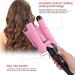 3 Barrel Curling Iron Wand Adjustable Hair Crimpers Hair Styling Tool Hair Curler Waver Crimper for Home and Salon 110V 240V (Pink 32mm) US Plug Pink 32mm - Buy Online on GoSupps.com