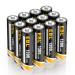EBL AA Rechargeable Batteries for Solar Lights 1300mAh NIMH Pre-Charged Double A Battery 1.2V Long Lasting Performance for Outdoor Garden Landscaping String Lights Pack of 12