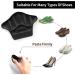 Sibba 2Pairs Heel Grip Cushion Pads - Self-Adhesive Shoe Inserts for Improved Fit and Comfort in Black - Buy Online on GoSupps.com