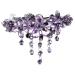 MAGICLULU Hairpin Lady Hair Clip Hair Barrettes Accessories Fashion Hair Clips Hair Jewelry for Braids Rhinestone Trim Decor Women Barrette Crystal Back of Head Miss Zinc Alloy Purple