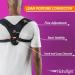 Lean Posture Corrector - Adjustable Back Support Belt for Pain Relief | Unisex Neck Hump Corrector - Large Size - Improve Posture & Physiotherapy Treatment - Buy Online on GoSupps.com