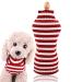 AMAONE Dog coat Chihuahua puppy leopard-Bowknot-Rosa-Rosa-Winter-Winter-Winter-Hundleidungs Eins Strickjacke pet clothing Dog jacket Small dogs (1114debkc-A XS) XS 1114debkc-A