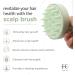 Fabcare Scalp Massage Brush | Hair Growth & Head Massage for All Hair Types | Eco-Friendly Wheat Straw & Silicone | Scalp Peeling & Blood Circulation | Green - Buy Online on GoSupps.com