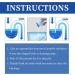 KOAHDE Pipe Dredging Agent Pipeline Dredging Agent Fast Foaming Cleaner Powder Sewer Toilet Dredge Powder Sewer Pipes Cleaning Dredge Agent Toilet Pipeline Dredge Powder Pipe Cleaning Powder 4PC - Buy Online on GoSupps.com