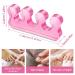 Sibba Silicone Toe Separator Straighteners for Overlapping Toes Bunions Hammer Toe - Pink - Buy Online on GoSupps.com