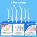 QFBUDR Cordless Water Dental Flosser - 5 Modes Portable Oral Irrigator IPX7 Waterproof Rechargeable Teeth Cleaner for Home & Travel - Buy Online on GoSupps.com