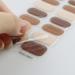 JMEOWIO Brown Nail Foil Stickers - Self-Adhesive UV Curing Gel Nail Design Accessories for Stunning Nail Art - Buy Online on GoSupps.com