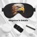 BREAUX Eagle Print Double Sided Eye Mask - Blackout Sleep Mask for Men & Women | All Night Comfort - Buy Online on GoSupps.com