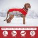 Kuoser Waterproof Dog Coat - Cold Weather Jacket for Small Medium & Large Dogs | Fleece Lined Reflective Pet Sweater - Cozy Winter Vest in Red - Buy Online on GoSupps.com