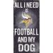 Shop NFL Minnesota Vikings Dog Wooden Sign | Fan Creations - International Shipping Available - Buy Online on GoSupps.com