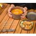 Boundless Voyage Titanium Canteen Mess Kit with Lid - Portable Outdoor Camping Bowl - Buy Online on GoSupps.com