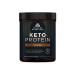 Keto Protein Powder by Ancient Nutrition, KetoPROTEIN with Fats from Bone Broth and MCT Oil, Chocolate, 18g Protein 10g Fat Per Serving, Gluten Free, Low Carb, Paleo Friendly, 17 Servings Chocolate (17 servings)