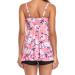 Women's Two Piece Tankini Swimsuit Set - Pink, Large | Athletic Swimwear with Underwire and Shorts - Buy Online on GoSupps.com