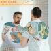 Cartoon Seashells Beard Bib Apron | Waterproof Hair Catcher for Men - Grooming Made Easy with Suction Cups | Perfect Gifts for Men - Buy Online on GoSupps.com
