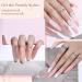Modelones Polygel Nail Set - 6 Colors Pink & White UV Lamp Base & Top Coat - Perfect for Valentine's Day Nail Extensions - Buy Online on GoSupps.com