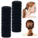 20 Pack Black Terry Cloth Stretchy Soft Hair Ties - Fluffy Scrunchies Towel Hairbands for Women and Girls - Buy Online on GoSupps.com