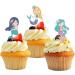 36 Pieces Mermaid Cupcake Toppers Mermaid Birthday Party Cupcake Picks Cake Decorations for Under The Sea Baby Shower Birthday Party Decorations Supplies - Buy Online on GoSupps.com