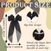 2 Pcs Big Hair Bow Hair Bows For Women Bow Hair Clip Elegant Solid Color French Barrette Bows For Hair With Long Polka Dot Bow Hair Barrettes Accessories Bow Hair Clips For Women Girls(White+Black) 2 White+Black - Buy Online on GoSupps.com