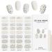 Kalolary Gel Nail Polish Strips 32PCS Nail Gel Art Sticker Waterproof Full Nail Wraps Decal Sets with Nail File and Stick for Women Girls Nail Art Decor (UV/LED Lamp Required) (A)