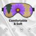 Purple Flower Sleep Mask - Adjustable Breathable & Fashionable Eye Mask for Ultimate Comfort | International Shipping Available - Buy Online on GoSupps.com