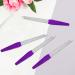 6-Piece Manicure Nail Files Set - Double-Sided Metal File for Natural Nails & Toenails - Purple Non-Slip Handle - Buy Online on GoSupps.com