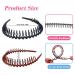 Yeshan Plastic Teeth Headbands - Pack of 6 Non-slip Wavy Thin Hair Bands for Women and Girls - Mixed Colors - Buy Online on GoSupps.com
