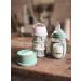 BEABA 2-in-1 Glass Baby Bottle & Sippy Cup Set - Soft Silicone Nipple - Sage Charcoal - 7 oz - Buy Online on GoSupps.com