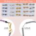 Double Lobster Clasp Extender for DIY Jewelry Making - 8pcs Silver 0.9 Inch - Buy Online on GoSupps.com