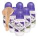 Crystal Essence Lavender White Tea Deodorant Aluminum Free Antiperspirant Deodorant For Women 24-Hour Protection Soothing Fragrance Mineral-Enriched No White Marks With Moofin Wooden Comb 6-Pack