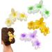 Fovolat Flower Shape Claw Clip | Girls Cute Hair Claw Clips Flower Shape - Thin Thick Curly Hair Clips Beach Hair Accessories Strong Hold for Dating Traveling - Buy Online on GoSupps.com