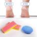 Pedicure Foot Pumice Stone Set for Heavy Callused Feet - 2 Glass Stones & 2 Scrubber Sponges for Dead Skin Removal - Buy Online on GoSupps.com