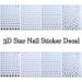 8 Sheets 3D Star Nail Art Stickers - Self-Adhesive Silver Glitter Decals for DIY Manicure | Metallic Acrylic Nail Accessories - Buy Online on GoSupps.com