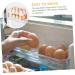 Hohopeti Box Egg Carton Egg Tray Holder Kitchen Egg Holder Eggs White Superimposed Plastic Egg Grid re-usable White 22.3X10.1X8.9CM - Buy Online on GoSupps.com