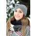 Shop styleBREAKER Women's Fine Knit Headband with Twist Knot - Warm Winter Hairband in Gray | International Shipping Available - Buy Online on GoSupps.com