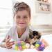 2 Cat Toy Balls with Bell - Colorful Soft Fuzzy Balls - 12 Pieces | Indoor Cat Toys - Buy Online on GoSupps.com