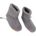 Focae Heated Foot Warmer - Soft Plush Heating Boots & USB Charging Slippers for Foot Pain Relief (Gray) - Buy Online on GoSupps.com