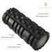 Superletic 2-in-1 Elite Fascia Roll Set | Massage Roller with Massage Sauces for Spine Back & Legs | Pilates Roller Set - Black - Buy Online on GoSupps.com