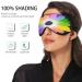 Sleep Mask - Light Blocking Rainbow Flower Eye Mask for Comfortable Sleeping | Adjustable Floral Eye Cover for Men & Women | Perfect for Travel Naps & Work - Buy Online on GoSupps.com