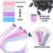 14 Pcs Colored Clip in Hair Extensions - 22 Inch Highlights Hairpieces, Synthetic Hair for Girls & Women - Pink/Blue/White/Purple - Perfect for Parties - Buy Online on GoSupps.com