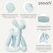 Smooch Rocking Teething Toys for Babies 0-6 Months - Silicone Baby Teether for Teething Relief | Light Blue+Clear - Buy Online on GoSupps.com