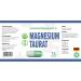 Magnesium Taurate 2000mg per serving 120 Vegetable Capsules Certificate of Analysis from AGROLAB Germany very powerful gluten and GMO free - Buy Online on GoSupps.com