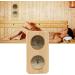 Hygrometer-Thermometer 2 in 1 | Indoor Humidity & Temperature Measurement for Sauna | Wooden Hygrothermograph for Home Sauna - Buy Online on GoSupps.com