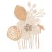 FOMIYES Gold Leaf Side Comb Hair Accessories for Bride Women Hair Pin Vintage Hair Accessories Hair Side Comb Leaf Hair Accessories Hair Accessories for Girl Headpieces for Wedding
