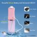 Buy Portable Water Flosser for Teeth - 220ml Rechargeable Cordless IPX7 Waterproof Cleaner with 3 Pressure Modes & 4 Floss Picks - Perfect for Travel & Home (Pink - Buy Online on GoSupps.com