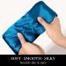 Zenssia Satin Silk Sleep Mask | Cozy Peacock Blue Blackout Eye Mask for Men & Women | Adjustable Padded Blindfold for Sleep - Buy Online on GoSupps.com