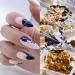 Holographic Nail Glitter Foils - 12 Colors Ultra-Thin Aluminum Foil Nail Art Flakes for DIY 3D Manicure Designs - Buy Online on GoSupps.com