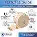 KinGrip Tubular Elastic Support Bandage | Latex-Free Wound Care for Edema and Lymphedema Support | Made in USA | Size D (3 x 2 Meter) - Buy Online on GoSupps.com